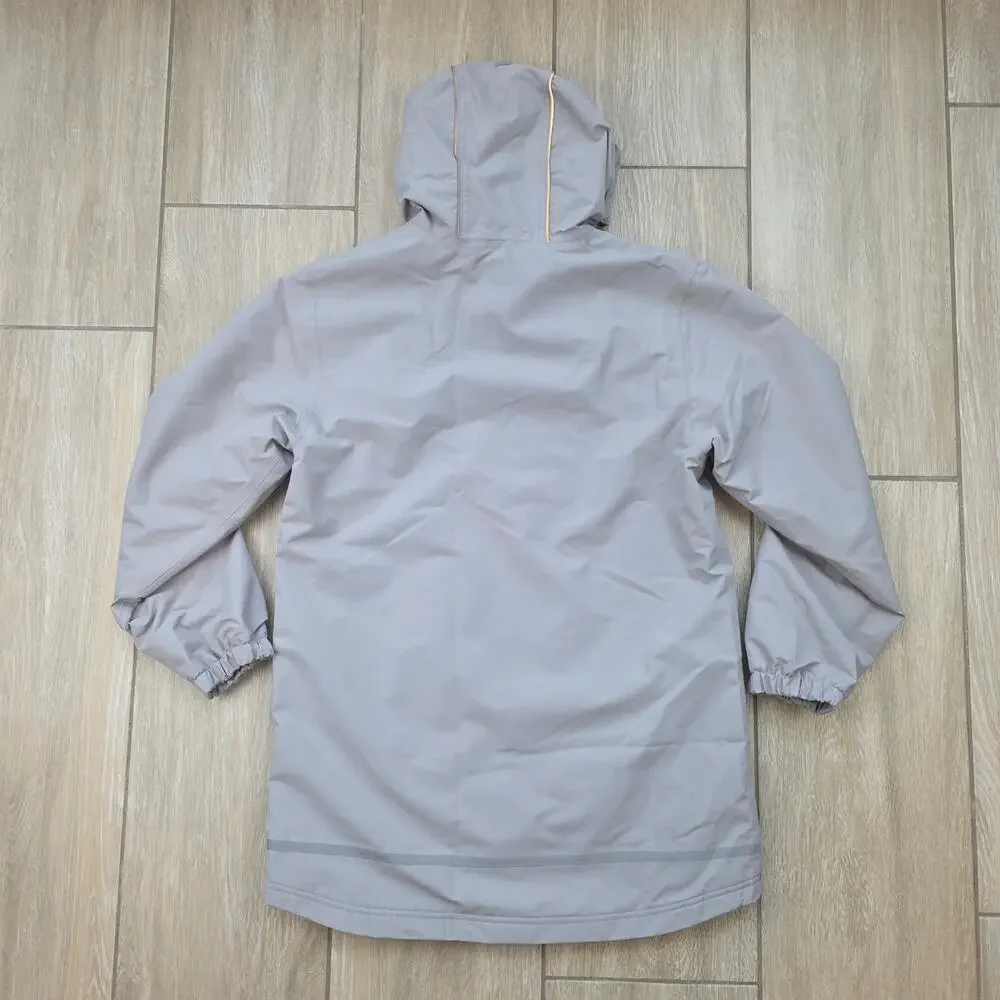 Jan & Jul Cozy-Dry Waterproof Rain Jacket Fleece Lined Gray Youth 14Y (14-16)